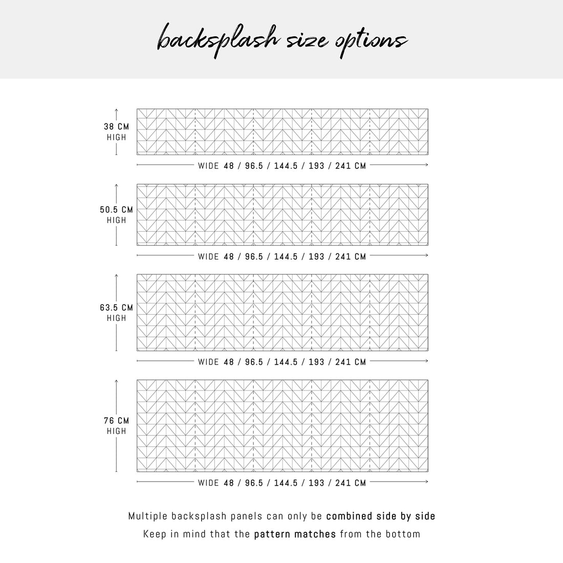 Scandinavian Chevron Design Backsplash