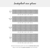 Simple Herringbone Black Design Backsplash