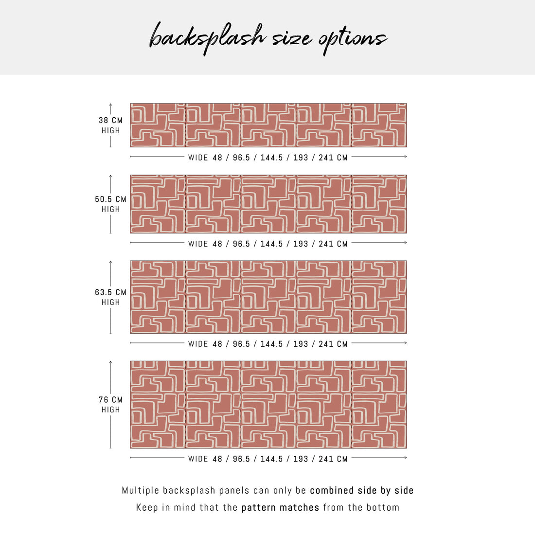 Geometric Line Art Design Backsplash