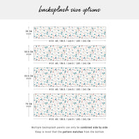 Bright Pastel Terrazzo Design Backsplash
