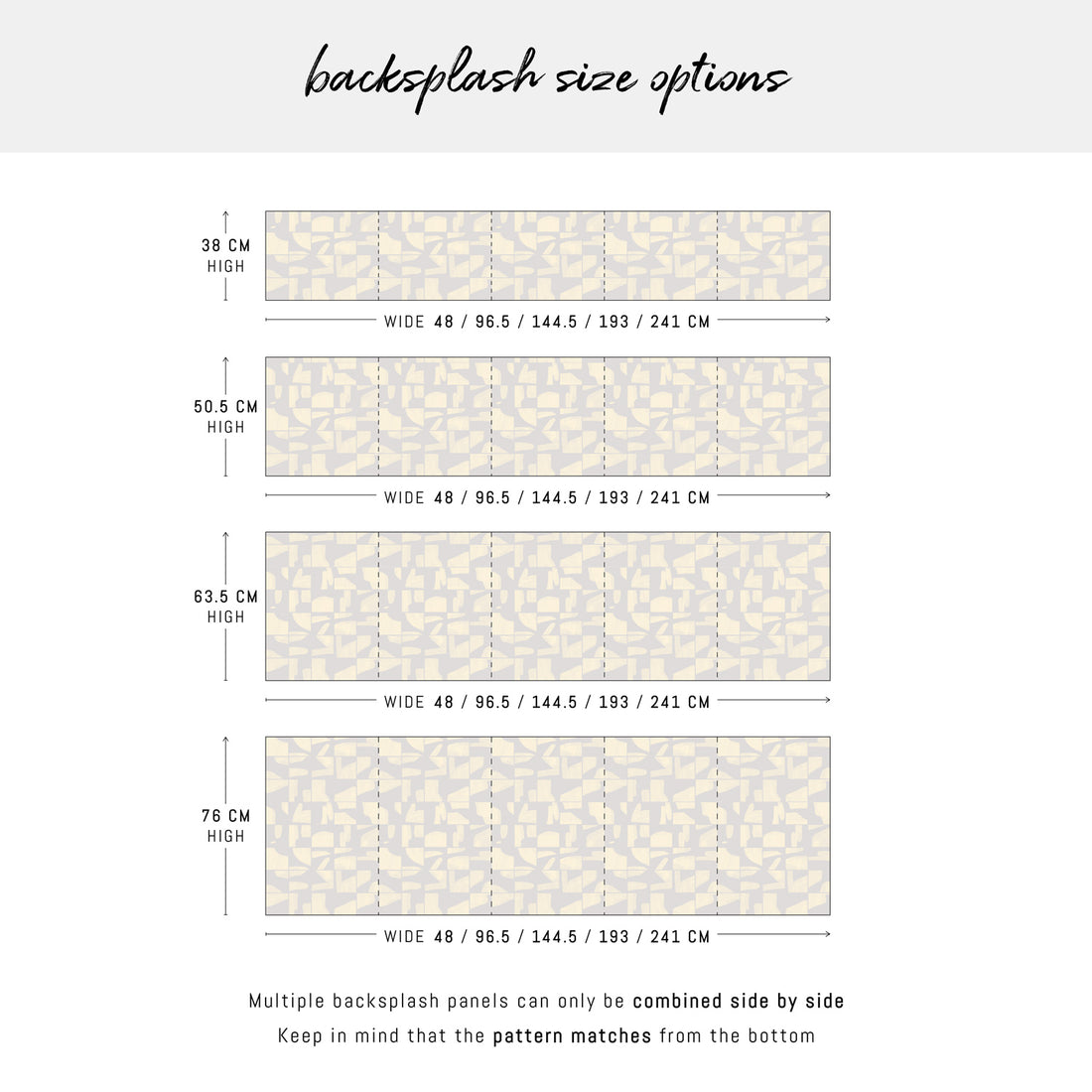 Pastel Geometric Tile Backsplash Design