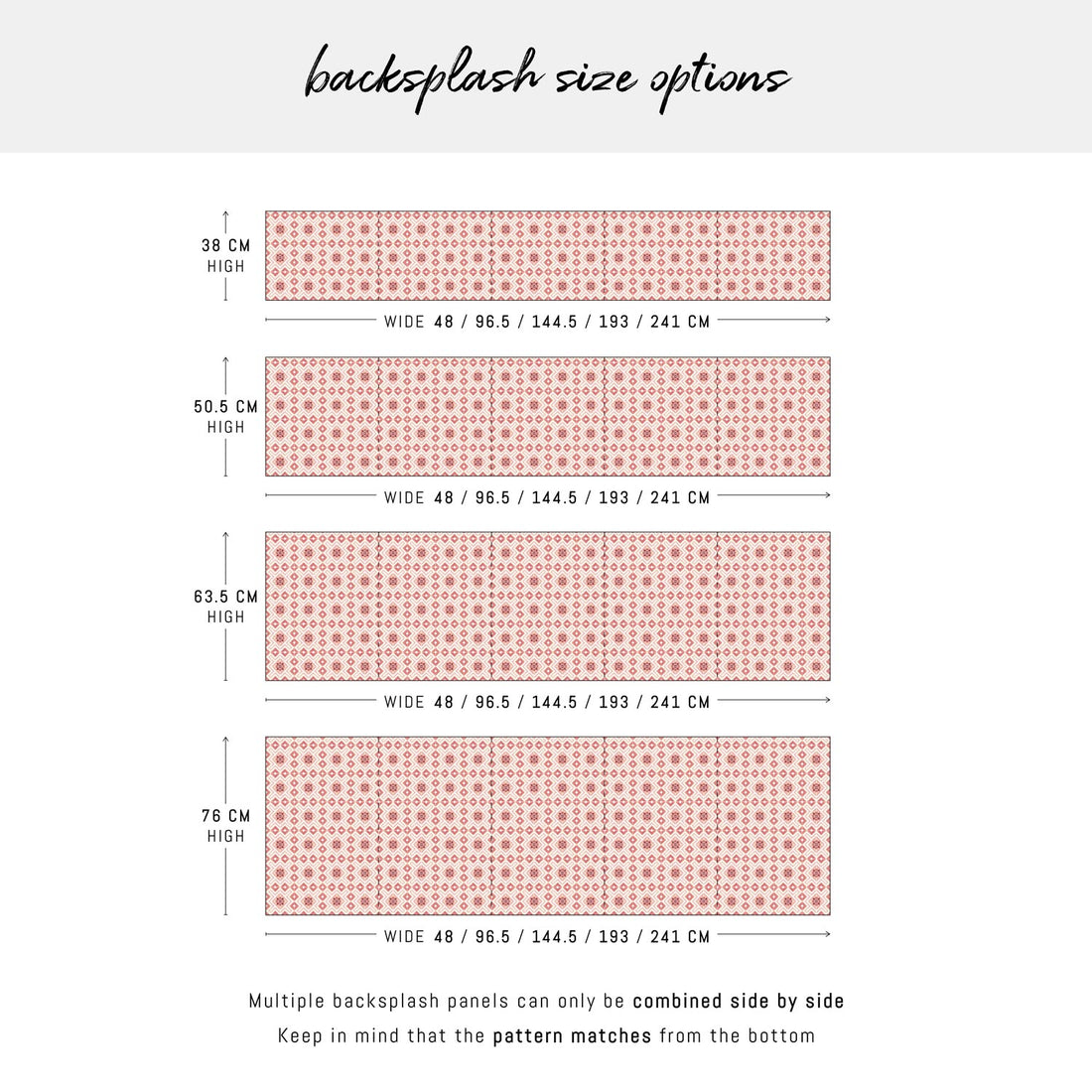 Pink Moroccan Tile Pattern Backsplash