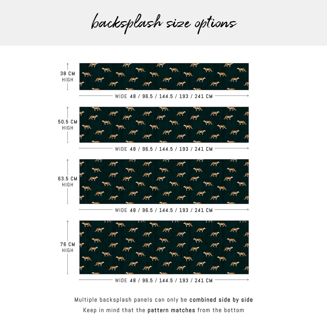 Bold Leopard Design Backsplash