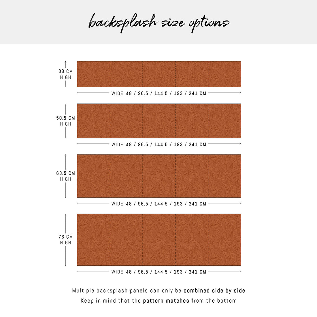 Copper Malachite Design Backsplash