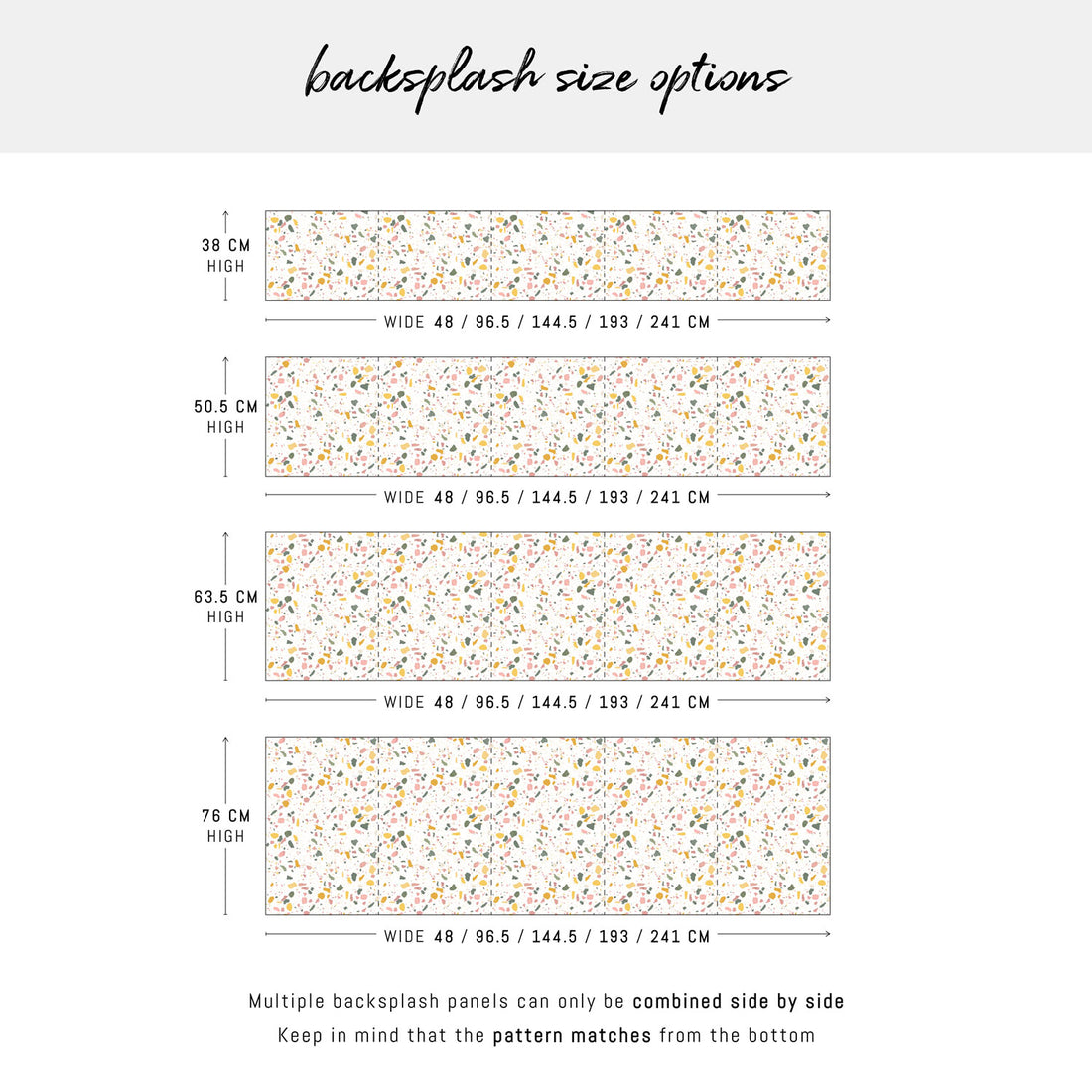 Spring Terrazzo Design Backsplash