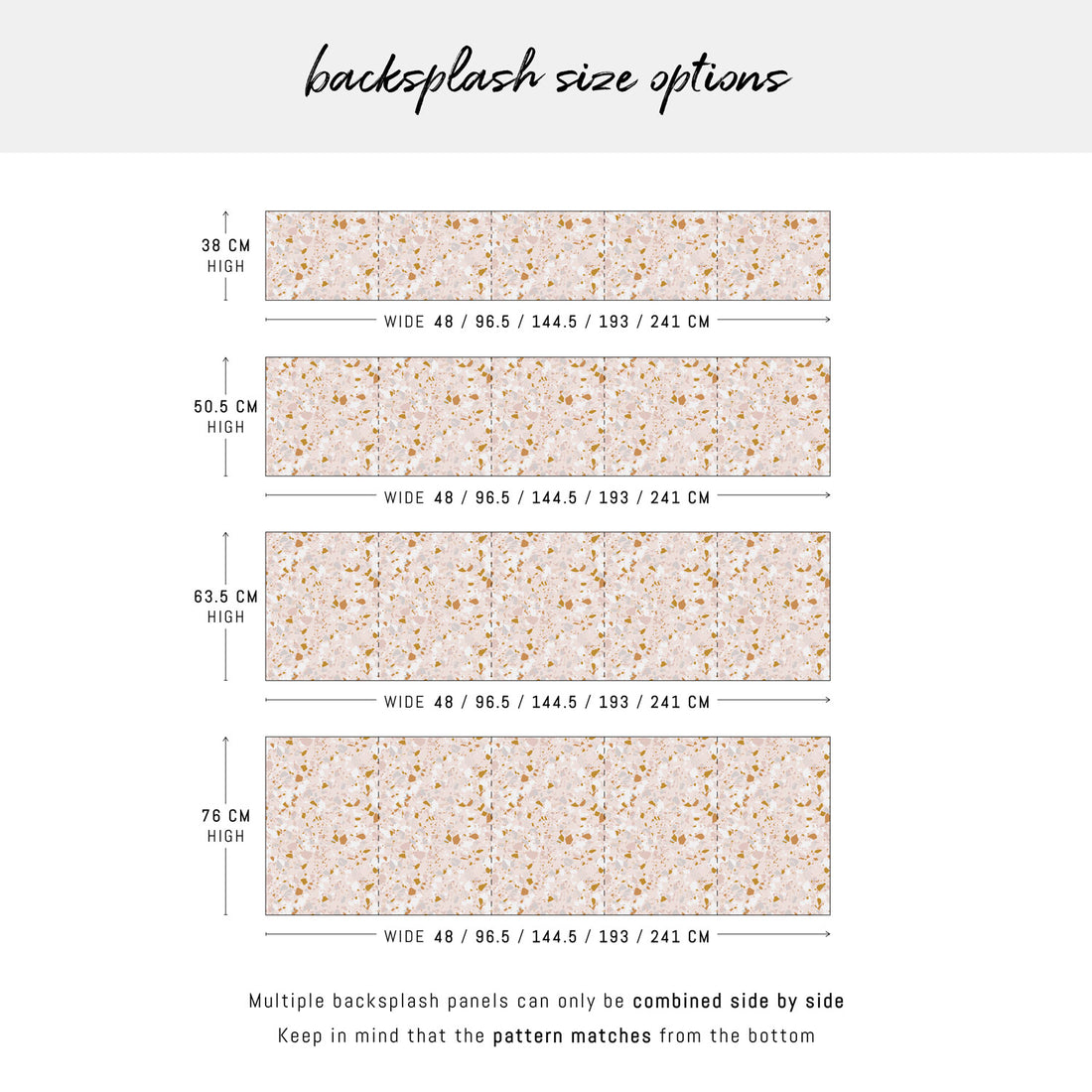Pink Terrazzo Design Backsplash