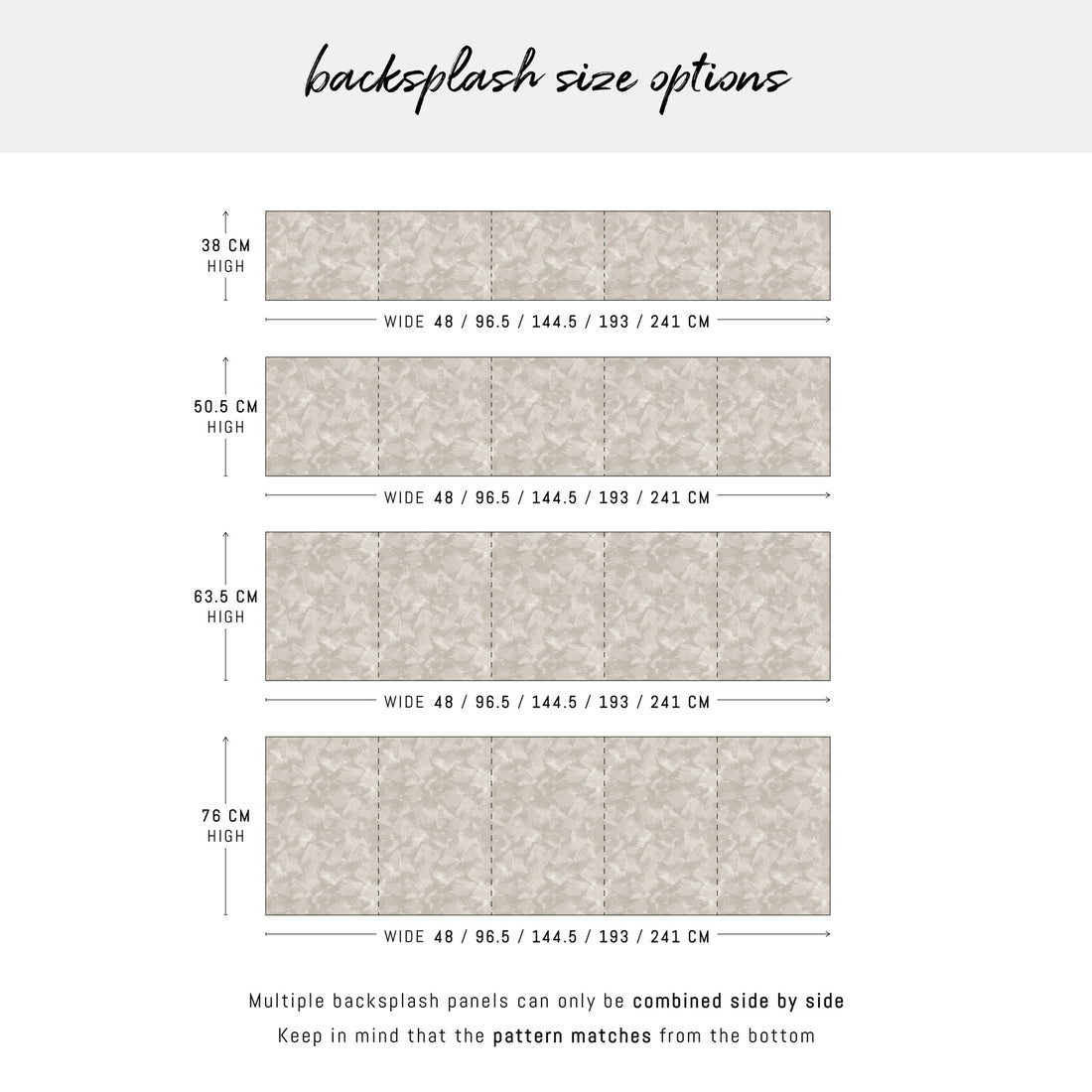 Neutral Limewash Paint Strokes Design Backsplash
