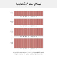 Rosy Stripe Design Backsplash