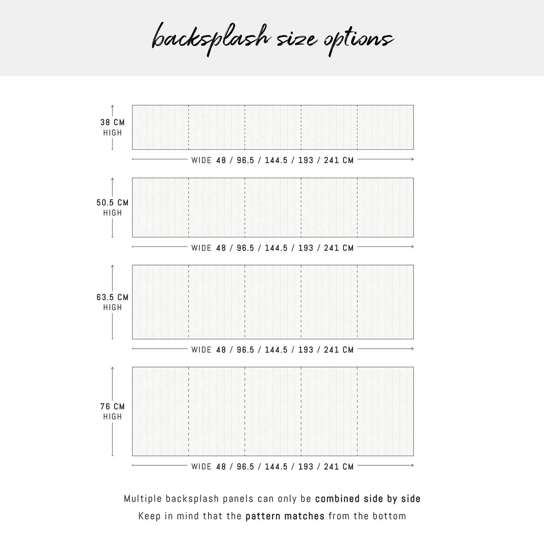 Simple Herringbone Mist Design Backsplash