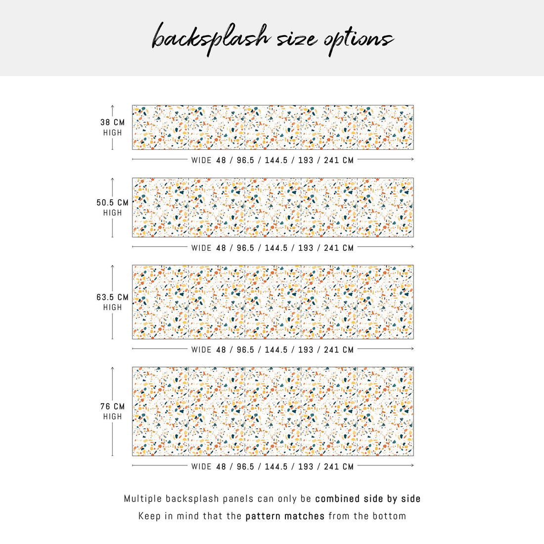 Bright Terrazzo Design Backsplash