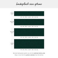 Emerald Green Malachite Design Backsplash
