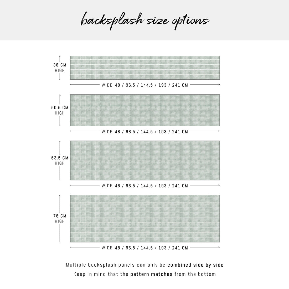 Sage Color Tiles Backsplash