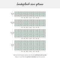 Sage Color Tiles Backsplash