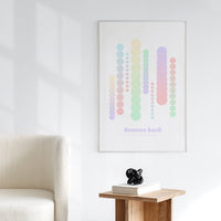 ombre style geometric shapes art print