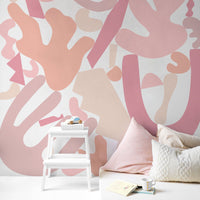 Pastel Matisse Bricks Wall Mural