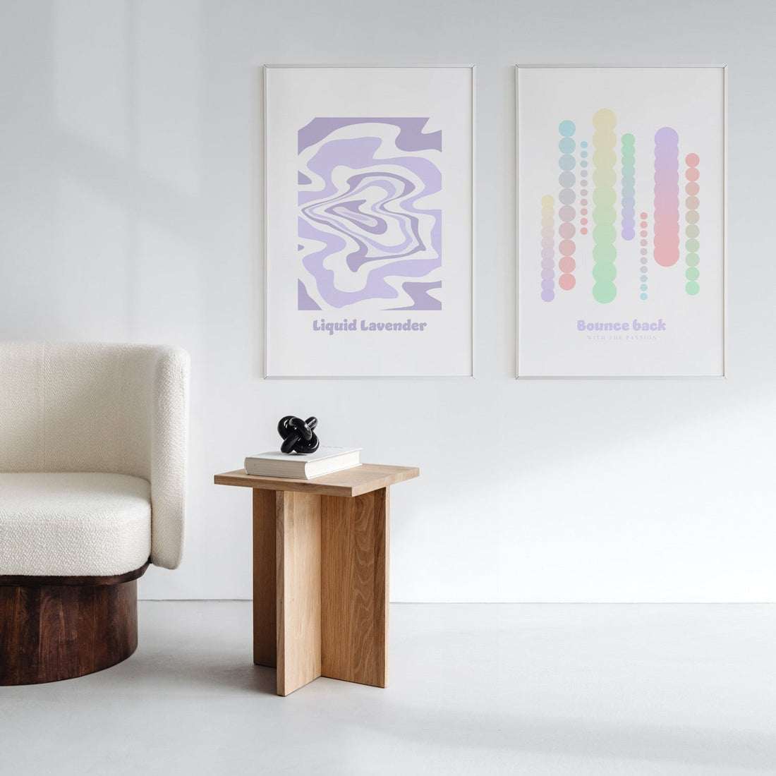 mix and match art posters for scandinavian interior