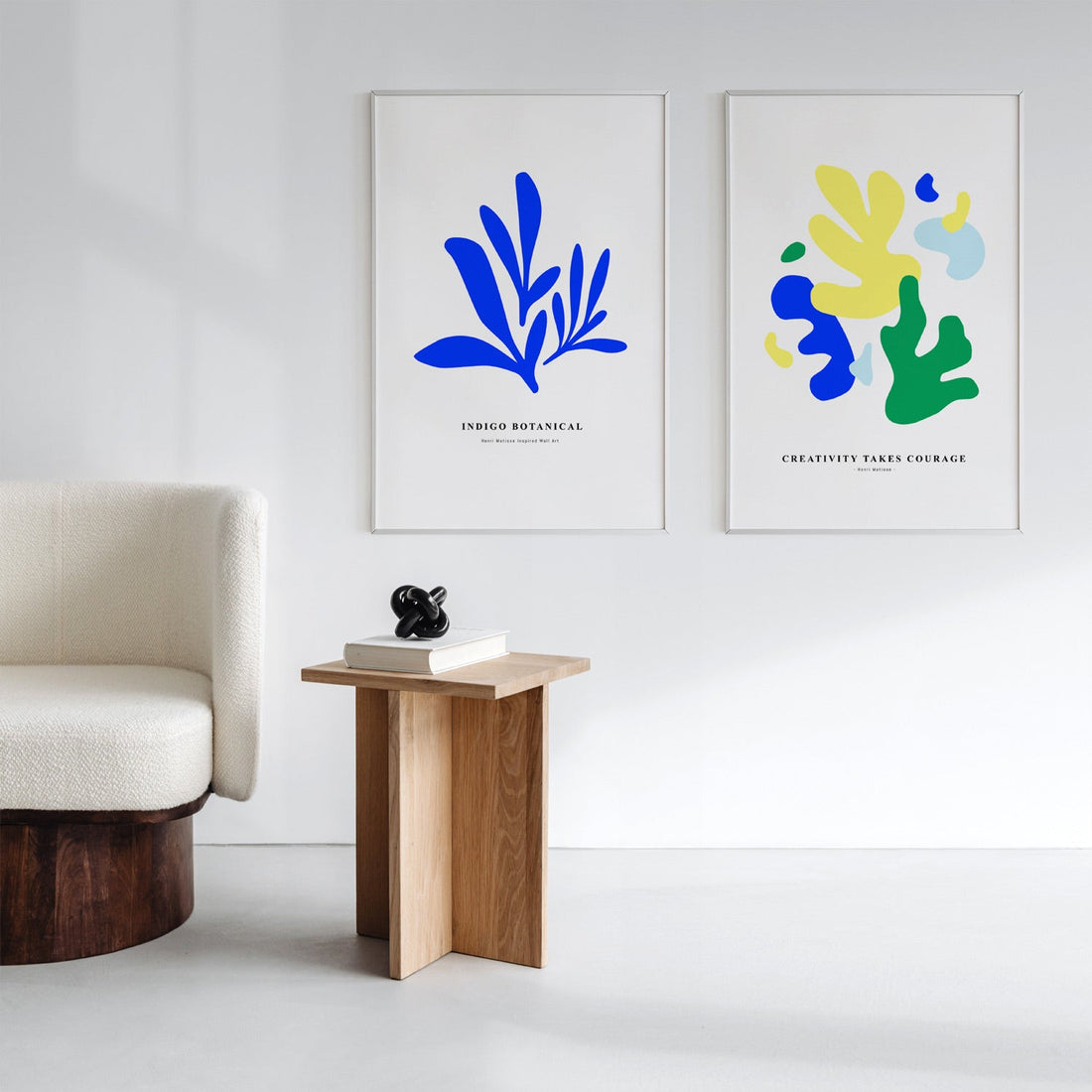 mix and match art posters for scandinavian interior