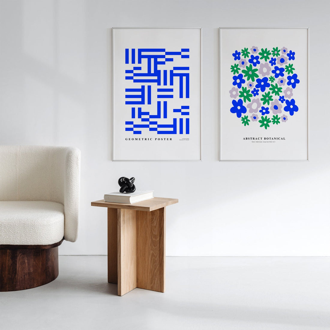 mix and match art posters for scandinavian interior