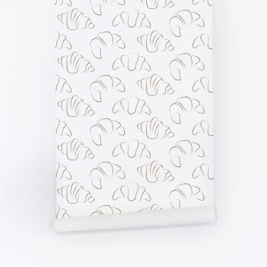 mini croissant pattern removable wallpaper