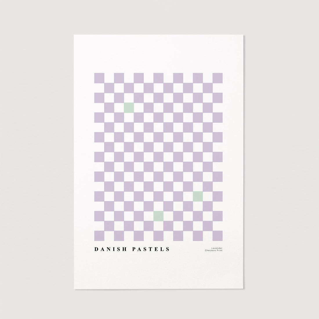 light purple tiny squares print wall art