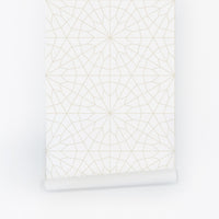 modern scandinavian linen style wallpaper with light color lines