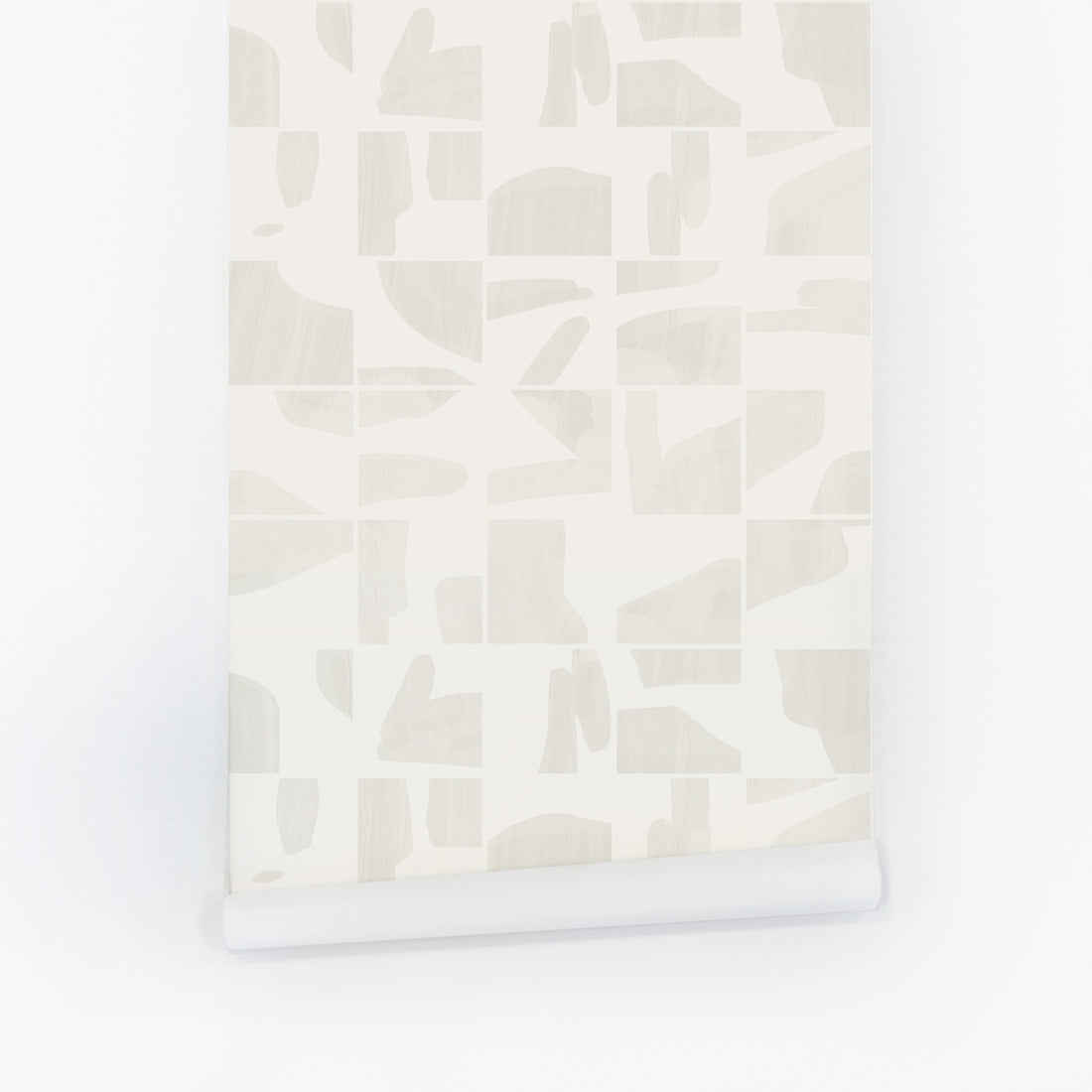 light geometric wooden shapes peel and stick wallpaper