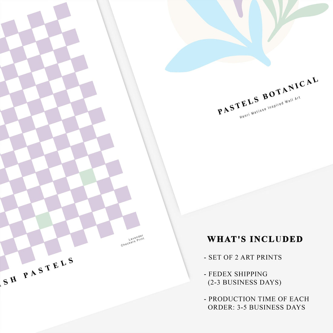 2 art prints of your choice