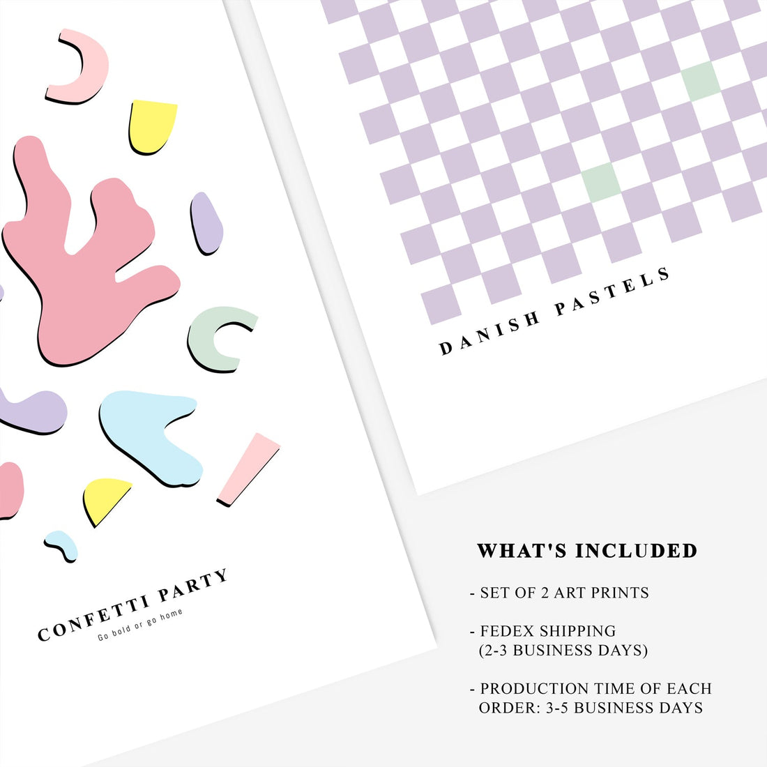 2 art prints of your choice