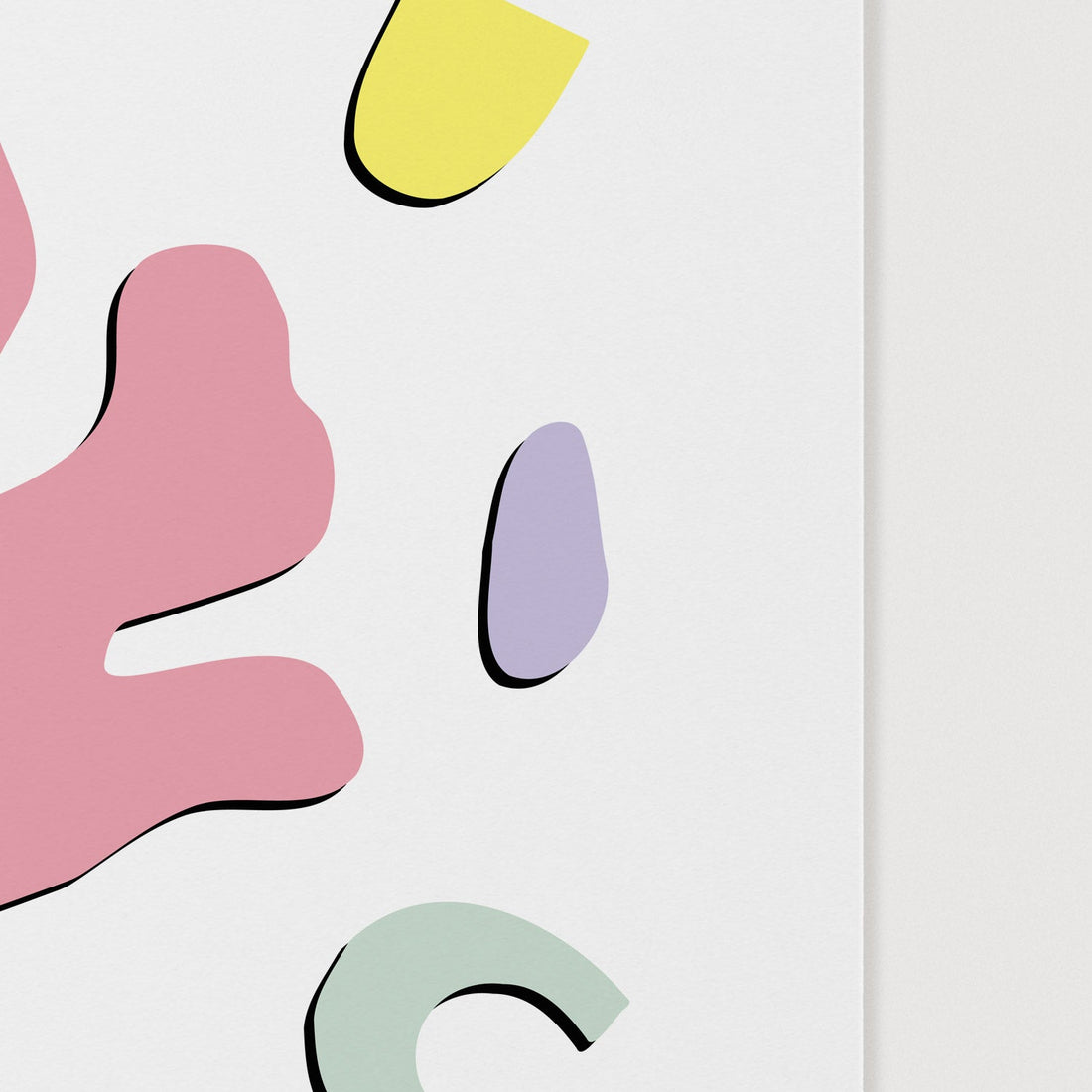 confetti style art poster close up