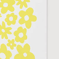 close up of bright yellow flowers