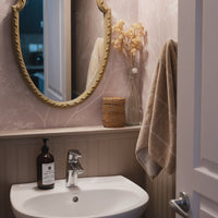 Hazelnut color botanical wildflower removable wallpaper