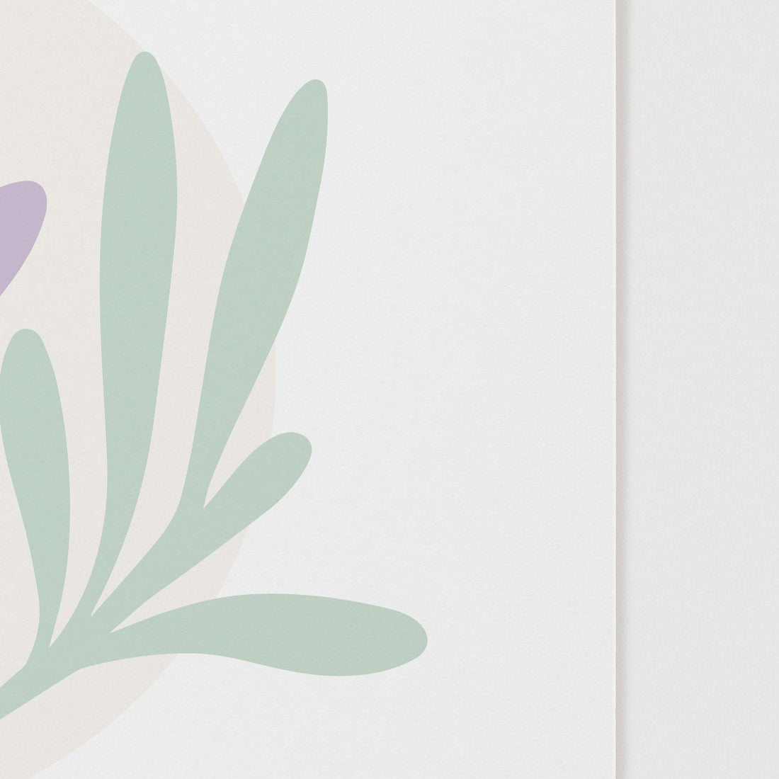 close up of pastel leaves art print