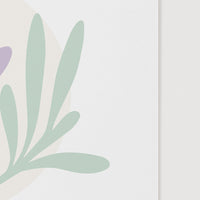 close up of pastel leaves art print