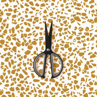 small pattern removable wallpaper in faux gold