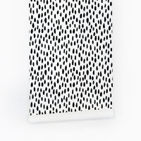 Black spot print temporary wallpaper