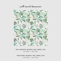 Pink exotic removable wallpaper wall mural design
