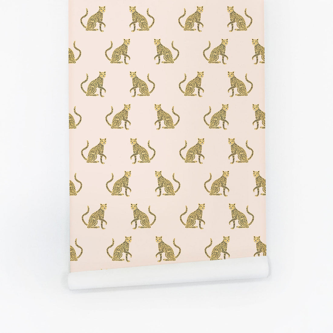 Modern leopard print removable wallpaper for girl's rooms