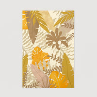 Abstract jungle wall art poster for kid's room
