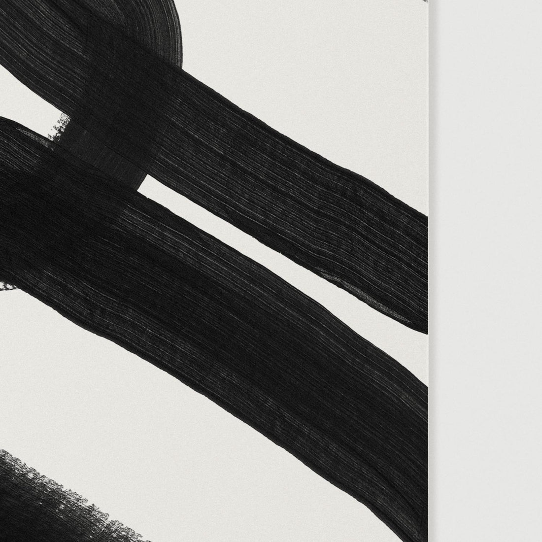 Detailed brush stroke abstract wall art