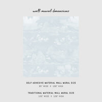 Blue Vintage Clouds Wall Mural