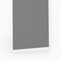 Temporary removable diagonal stripes wall paper
