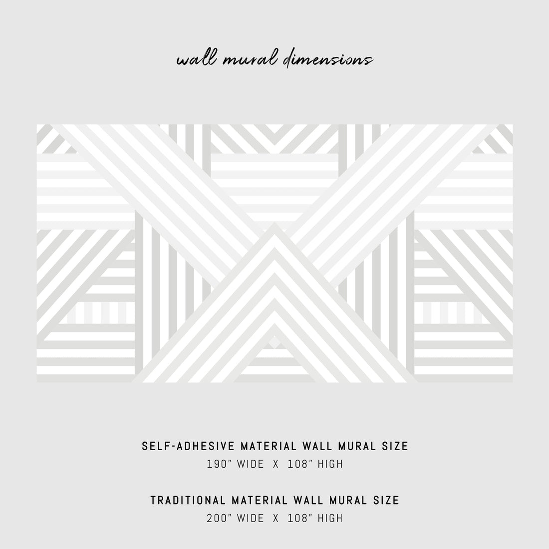 light grey neutral stripes wall mural design for modern interior