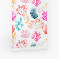 Coral removable wallpaper by Livettes