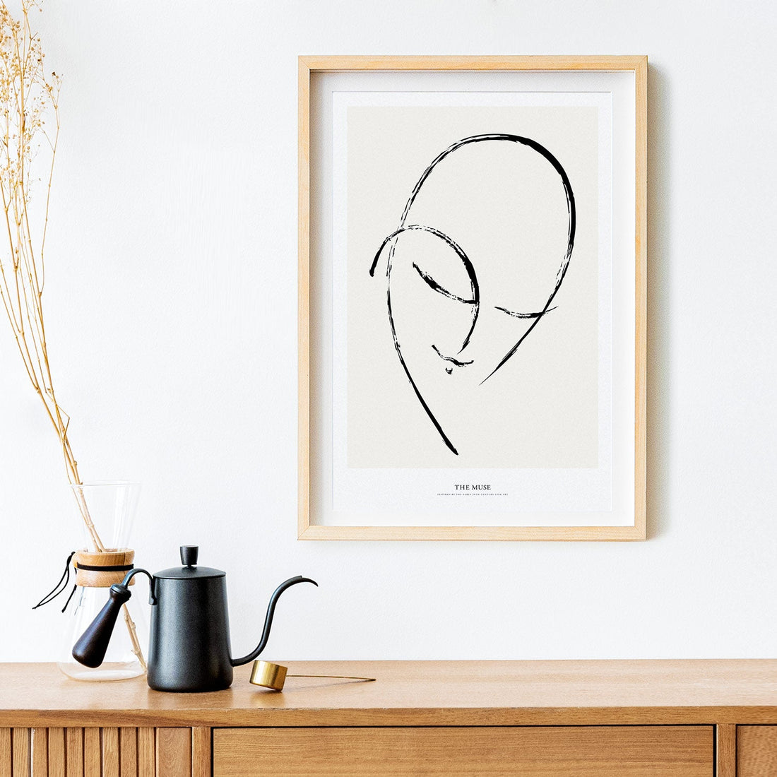 Lady portrait in abstract style
