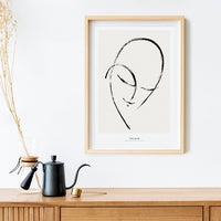 Lady portrait in abstract style