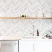 Minimal design marble tile removable wallpaper