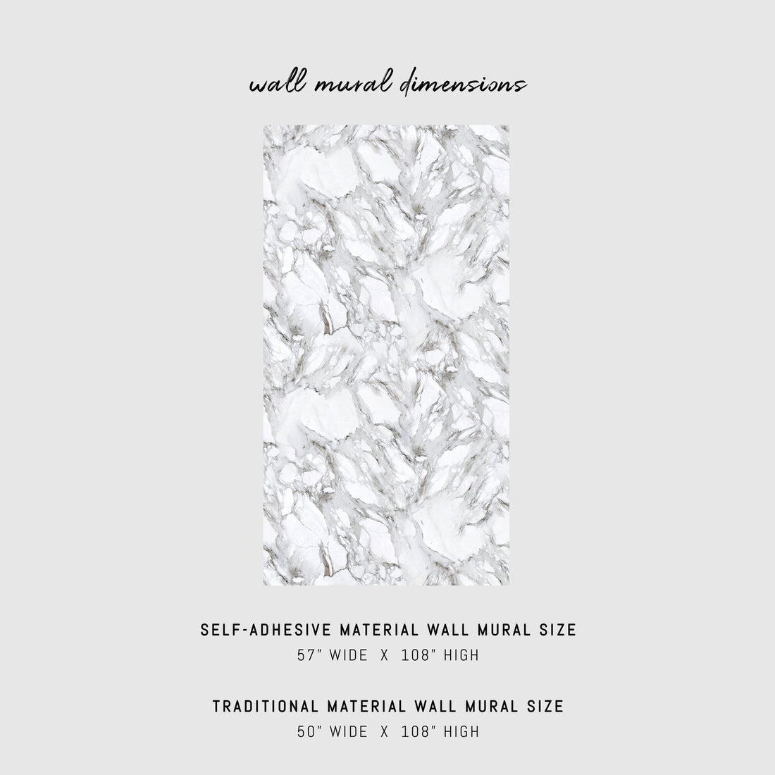 Marble pattern removable wall mural