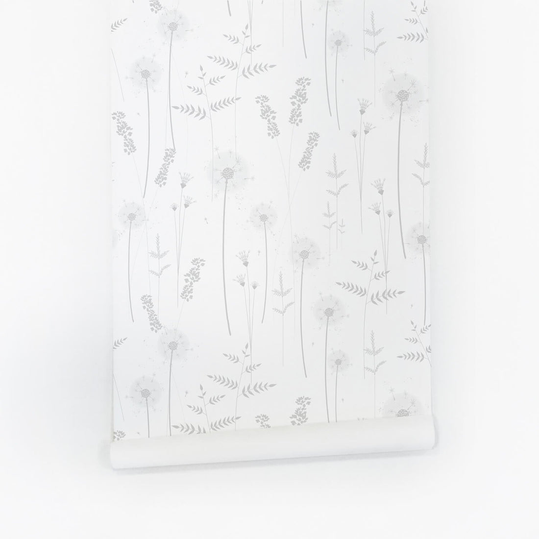 Peel and stick temporary floral wallpaper