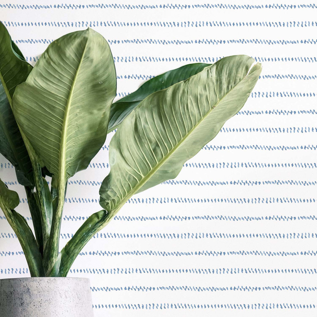 Modern watercolor spots removable wallpaper in blue