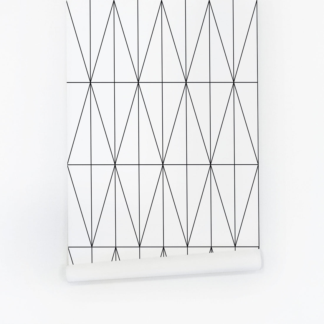 black and white simple lines removable wallpaper design